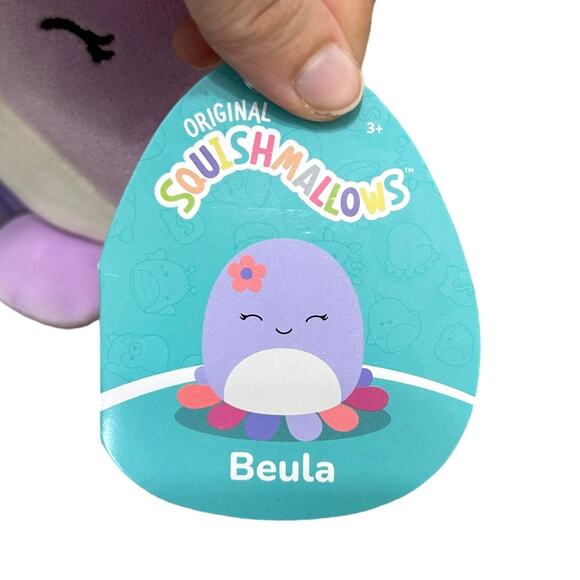 Squishmallows Beula Soft Plush NWT Soft 5in Purple Multicolor Soft Girl Squishy - Picture 3 of 7